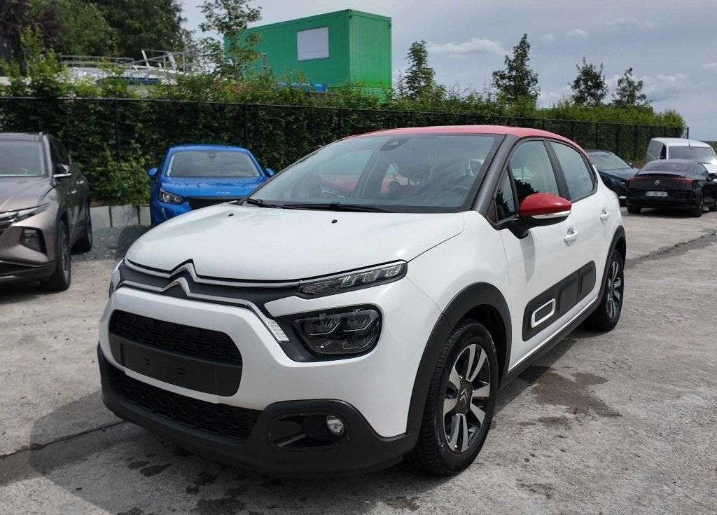 Citroen C3 1.2 Shine EAT6 110CV Airco/Navi/Led/Airbump BTW, Auto's, Citroën, Stof, Wit, Bedrijf, 5 zetels