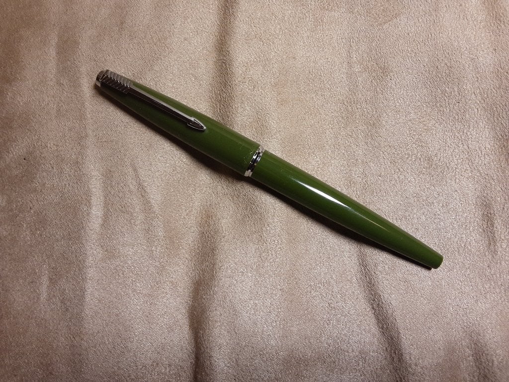 Parker retro vulpen khaki groen, Collections, Stylos, Enlèvement, Neuf, Stylo, Parker