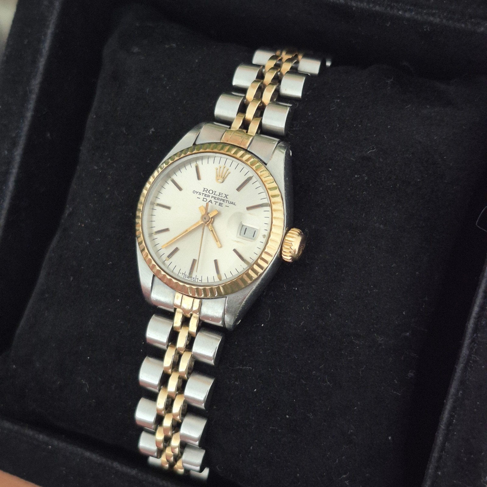 Rolex datejust oyster perpetual 26 mm, Ophalen, Rolex, Zo goed als nieuw, Goud