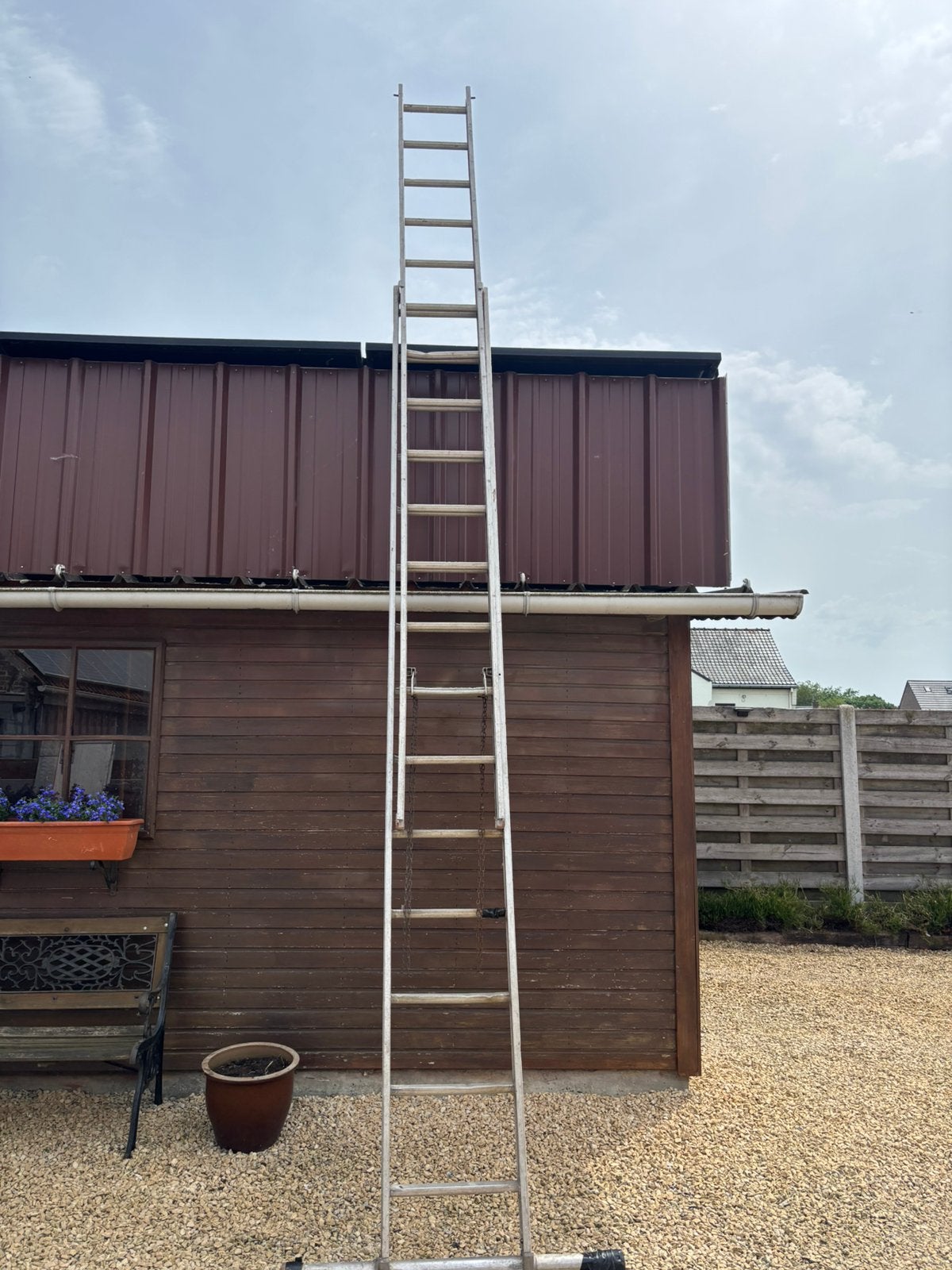 Ladder 2 x4 meter, Ophalen, Gebruikt, Ladder