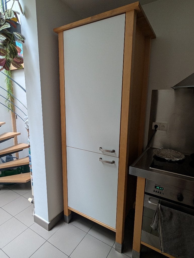 Vintage IKEA Värde kast met Whirlpool Koelkast & Vries Combo, Ophalen, Gebruikt, Wit, Overige typen