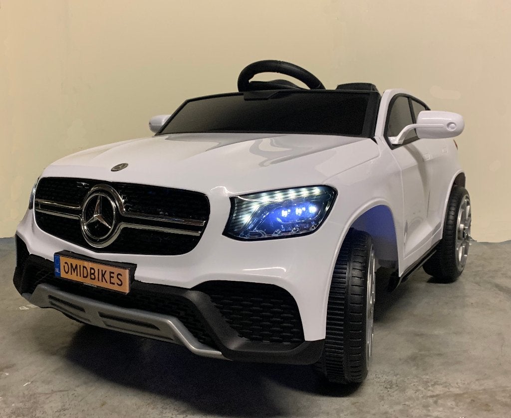 Mercedes GLC Coupe 12v wit RC - Leder zit - Rubberband, Kinderen en Baby's, Ophalen of Verzenden, Nieuw