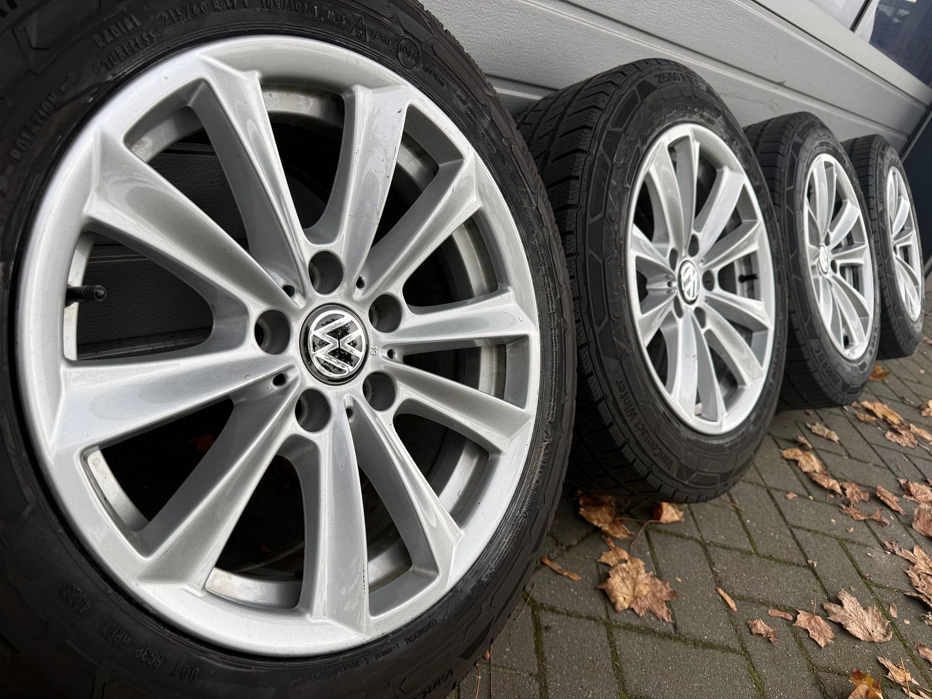 17 jantes et pneus d'hiver pour VW Transporter T6.1, T7, T6,, Pneus et Jantes, 17 pouces, Utilisé, -