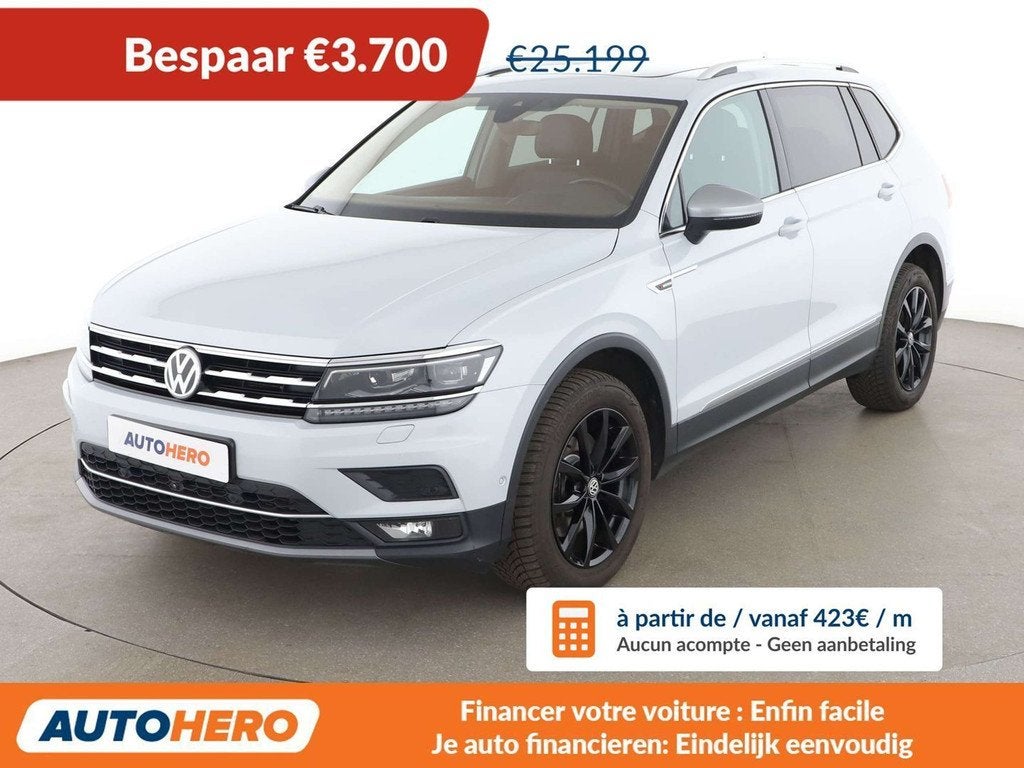 Volkswagen Tiguan Allspace 2.0 TDI Highline 4Motion, Auto's, Automaat, 239 pk, Zwart, Leder