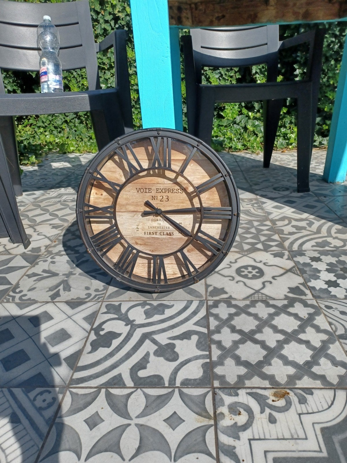 mooie wandklok,werkt perfect, Industrieel, Ophalen, Zo goed als nieuw, Wandklok