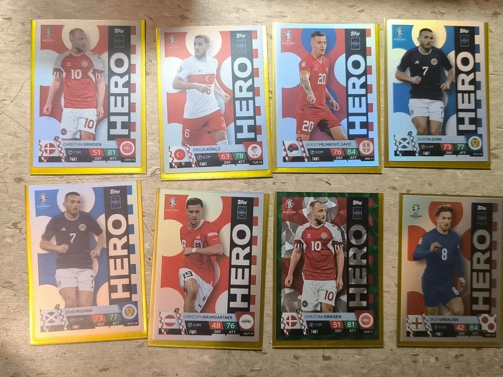 Topps Match Attax Euro 2024 – Hero Glimmende Kaarten Set van, Verzamelen, Sportartikelen en Voetbal, Ophalen