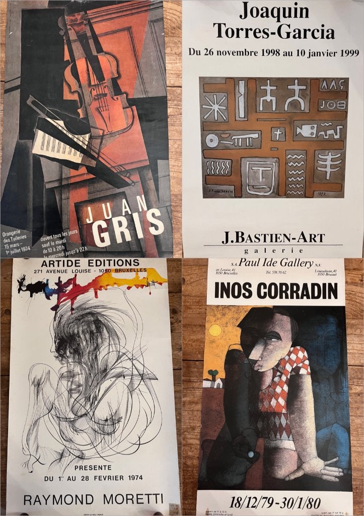 35 posters Moderne Kunst: Juan Gris, Torres-Garcia, Carcan, Ophalen, Abstract, Offsetdruk