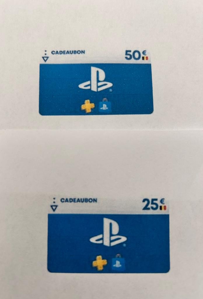 Cadeaubon PlayStation (België), Cadeaubon