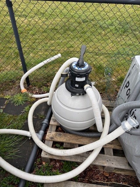 zwembad filter met pomp en accessoires tot 35.000 liter, Tuin en Terras, Ophalen, Gebruikt, Filter