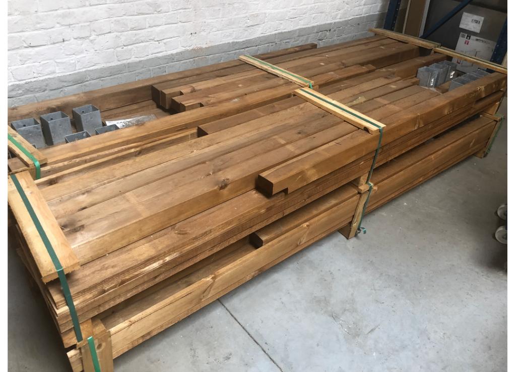 carport L. 5 x B. 3 m HOUT, Tuin en Terras, Overkappingen, Ophalen, Gebruikt, Carport