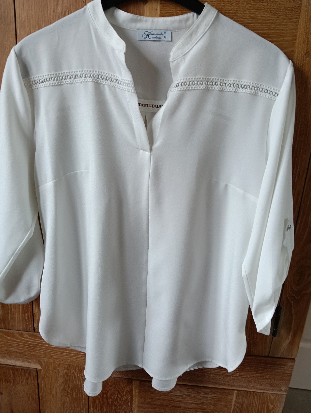 Mooie witte blouse, Taille 46/48 (XL) ou plus grande, Enlèvement ou Envoi, Comme neuf, Kapomoda