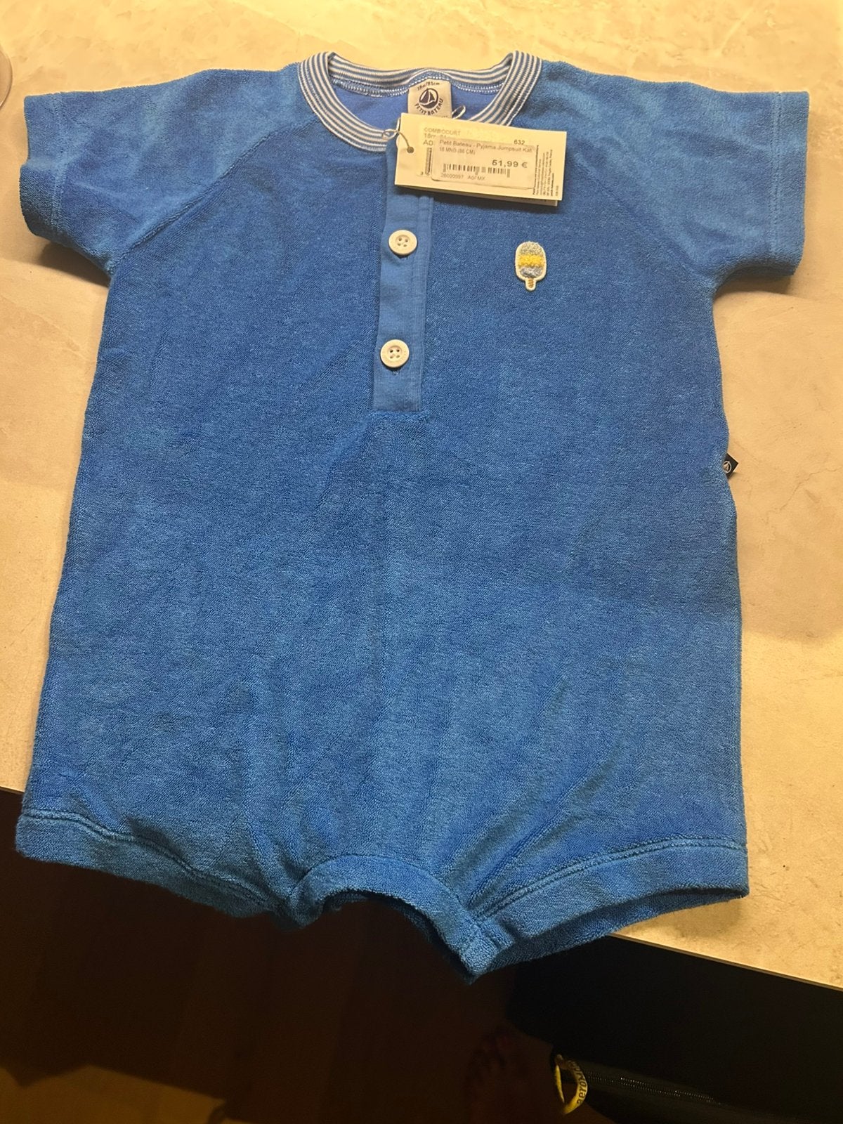 Zomer pakje in eponge, Kinderen en Baby's, Babykleding | Maat 86, Ophalen, Nieuw, Jongetje, Pakje