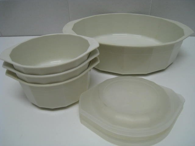 Set 4 potten voor microgolfoven van merk Microwave ookware, Ophalen, Microgolfoven