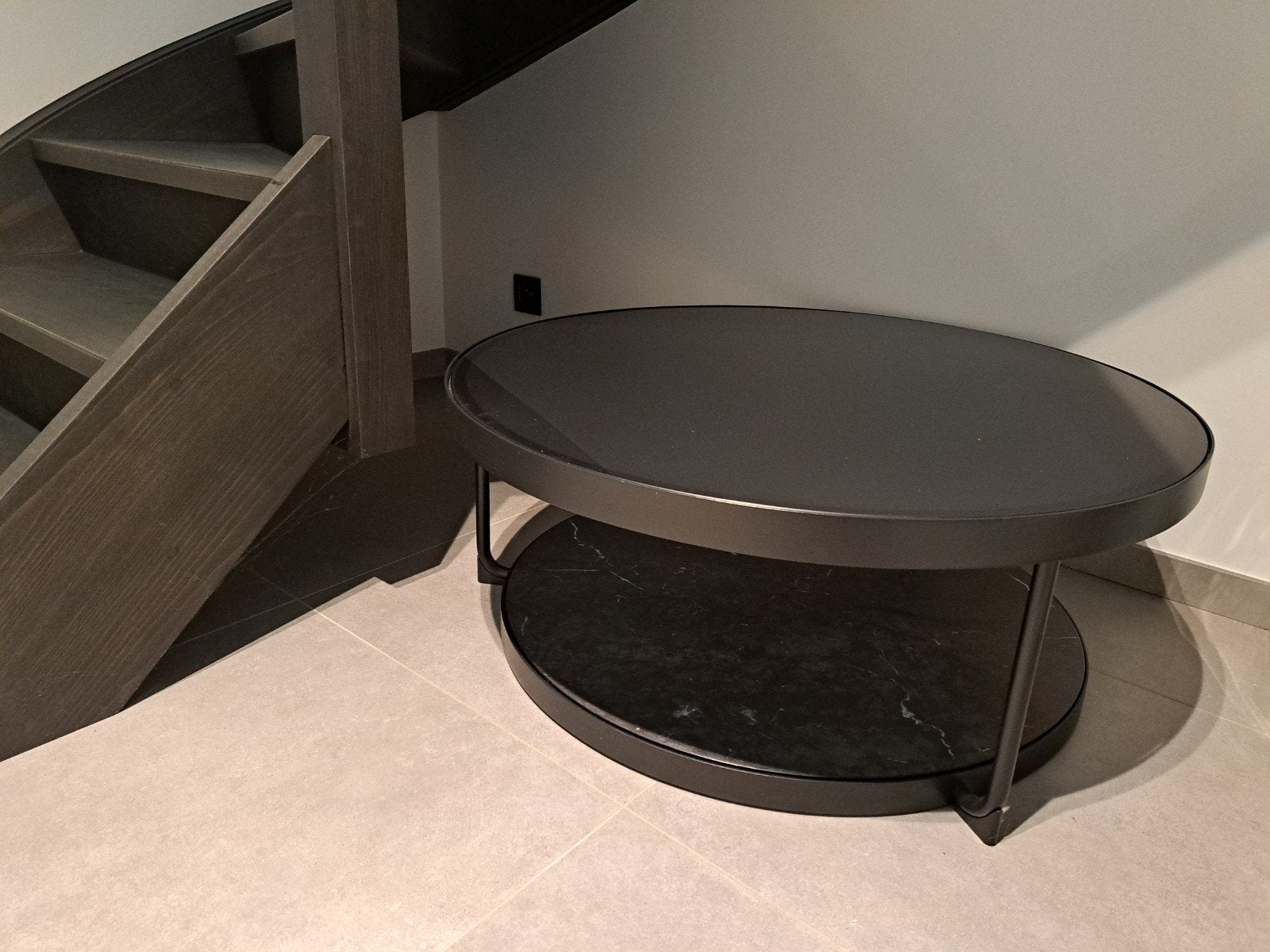 salontafel zo goed als nieuw, Ophalen, Zo goed als nieuw, Rond