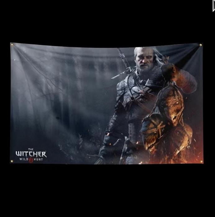 Grote vlaggen The Witcher (150x90cm), Ophalen of Verzenden, Nieuw
