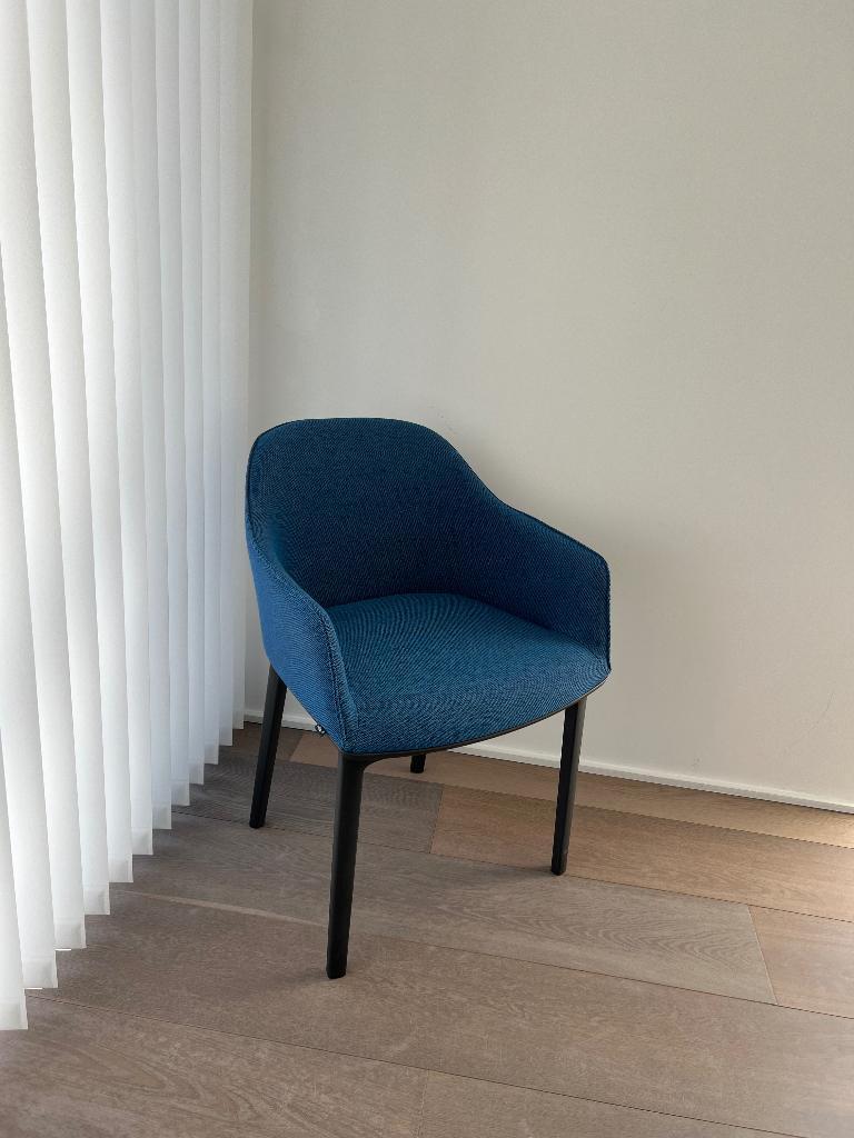 14 Vitra Softshell Chair - goede staat, Ophalen, Gebruikt, Blauw, Modern, minimalistisch met een Scandinavische uitstraling