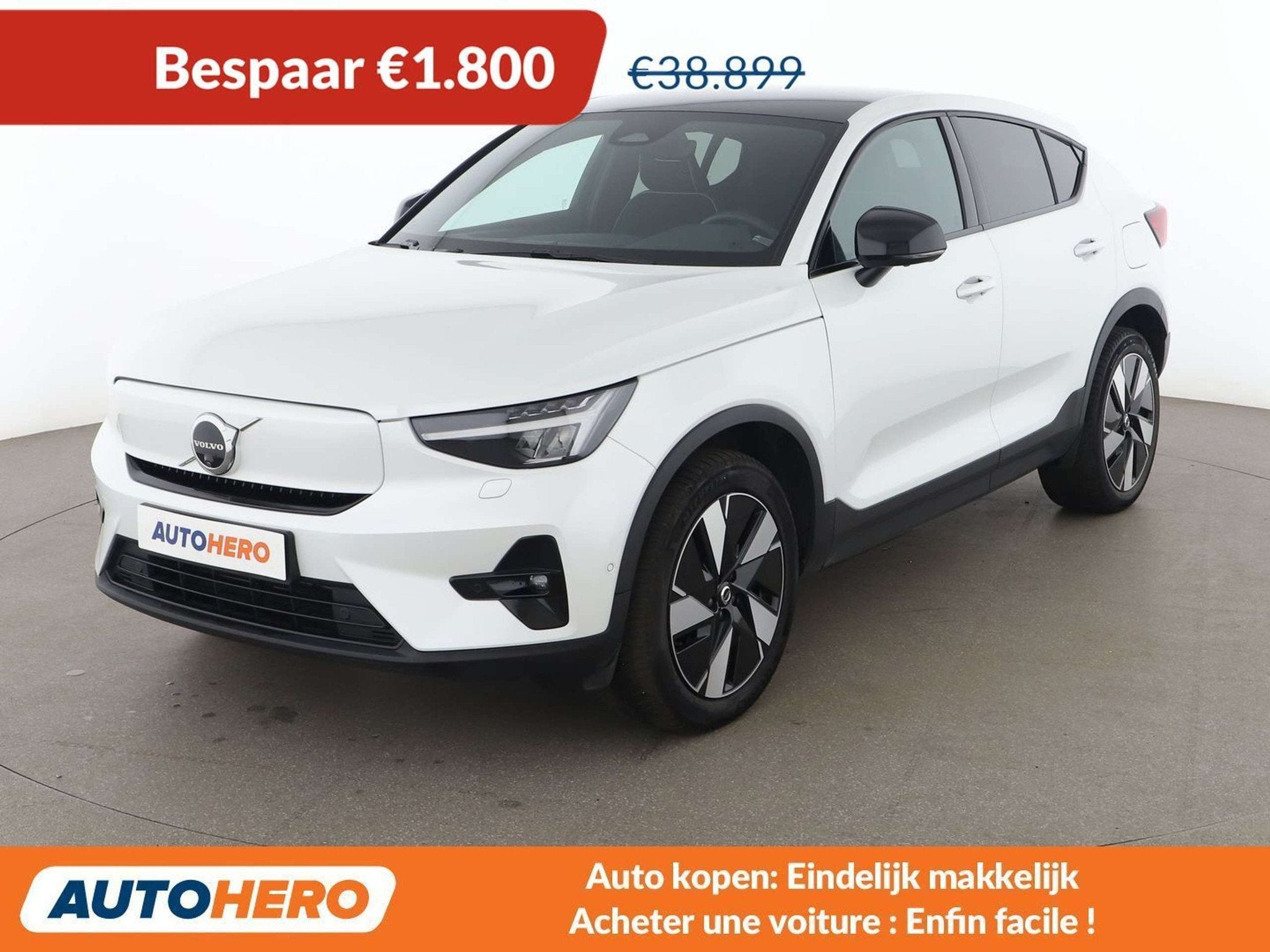 Volvo C40 Recharge Twin Pure 300 kW Ultimate AWD, Autos, Achat, 408 ch, Alcantara, Noir