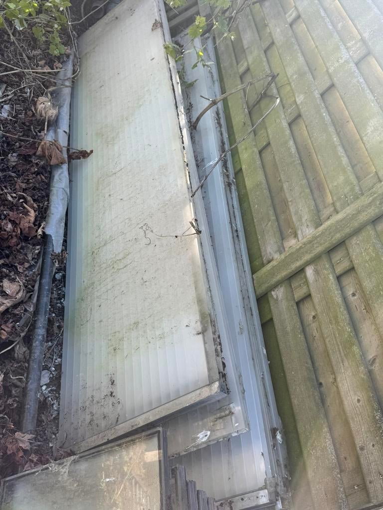 Gratis plexi dubbele platen voor dak, Enlèvement, Comme neuf