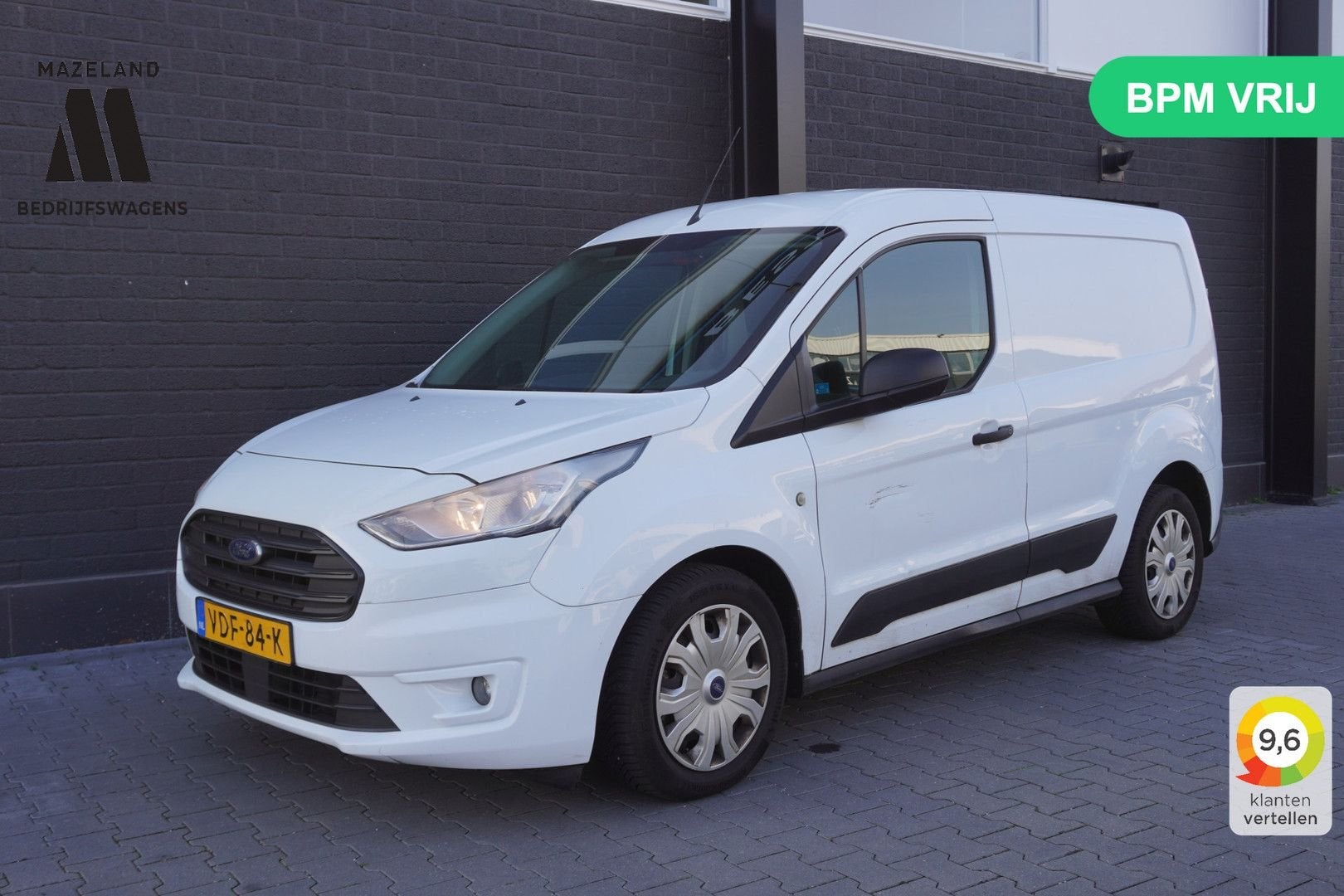 Ford Transit Connect 1.5 EcoBlue 100PK - EURO 6 - Airco - Cr, Wit, Ford, Onderhoudsboekje, 166 g/km