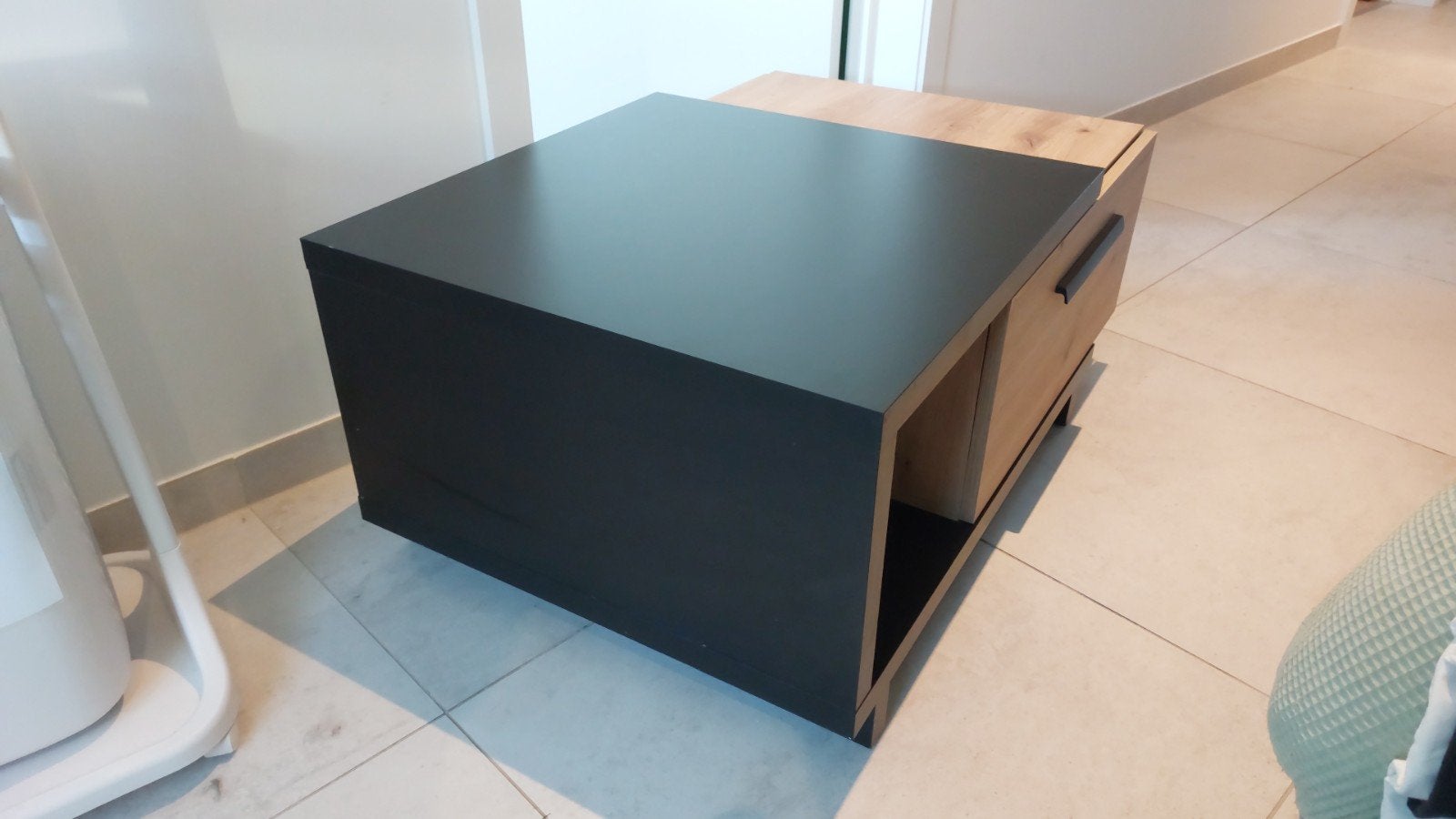 moderne salon tafel, Ophalen