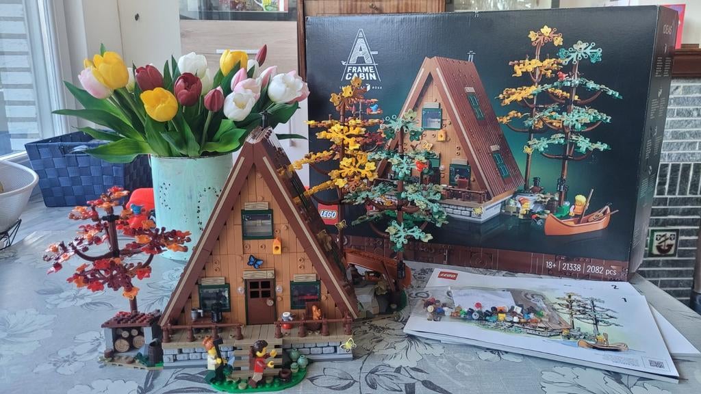 Lego Ideas 21338 A Frame Cabin, Ophalen of Verzenden, Zo goed als nieuw, Complete set, Lego