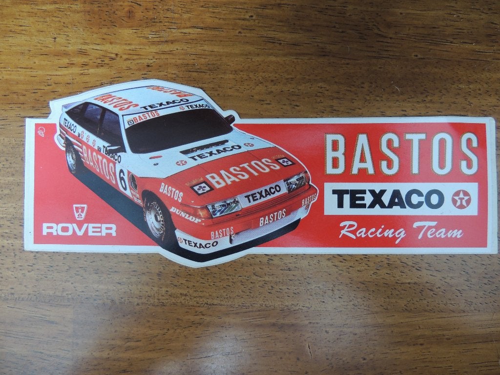 rover bastos texaco racing team sticker, Verzamelen, Verzenden, Zo goed als nieuw
