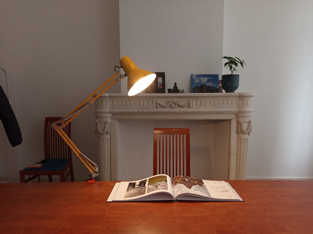 Waso Architect Lamp Type 335 Geel Vintage Sweden, Ophalen of Verzenden