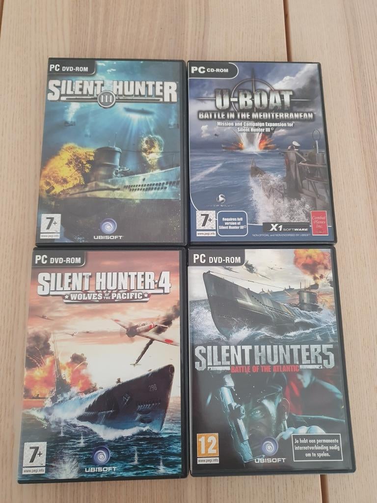 Silent Hunter PC games, Games en Spelcomputers, Games | Pc, Online, 1 speler, Ophalen of Verzenden, Zo goed als nieuw