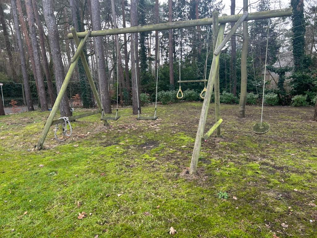 Balançoire en bois/équipement de jeux/panache - Horta, Enlèvement, Utilisé, Balançoire