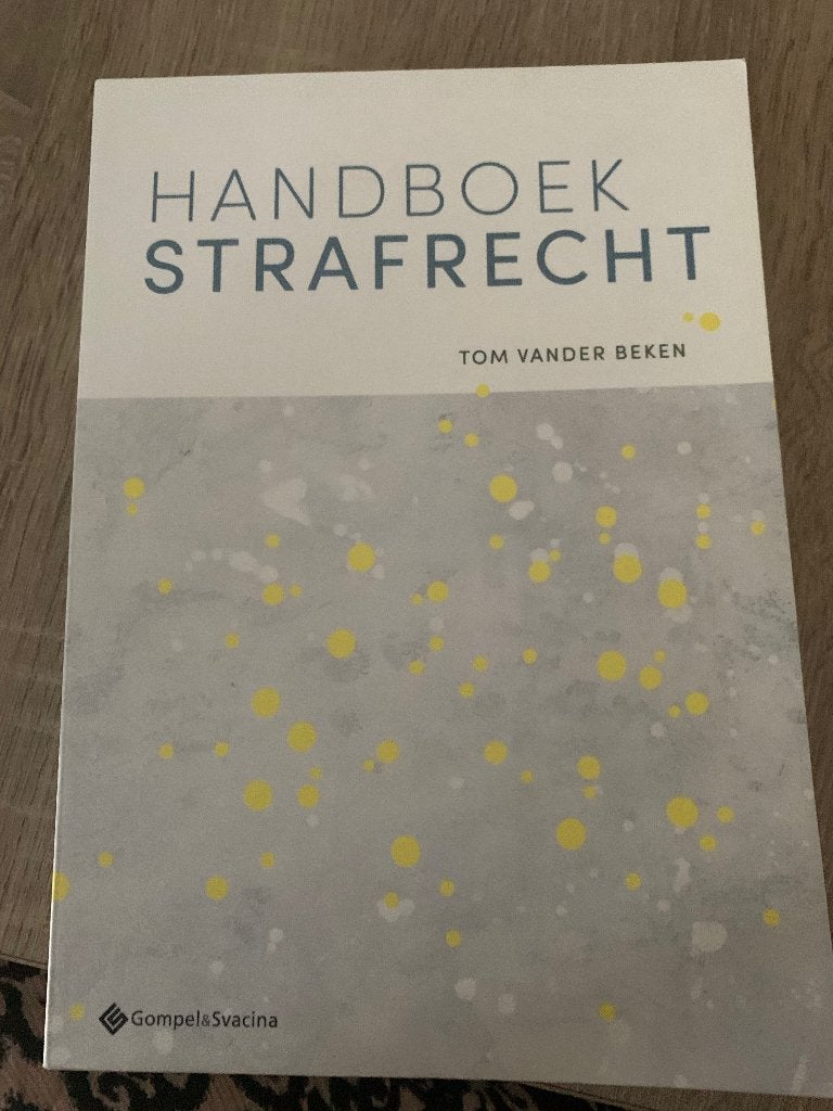 Handboek Strafrecht, Ophalen, Gelezen, Hoger Onderwijs