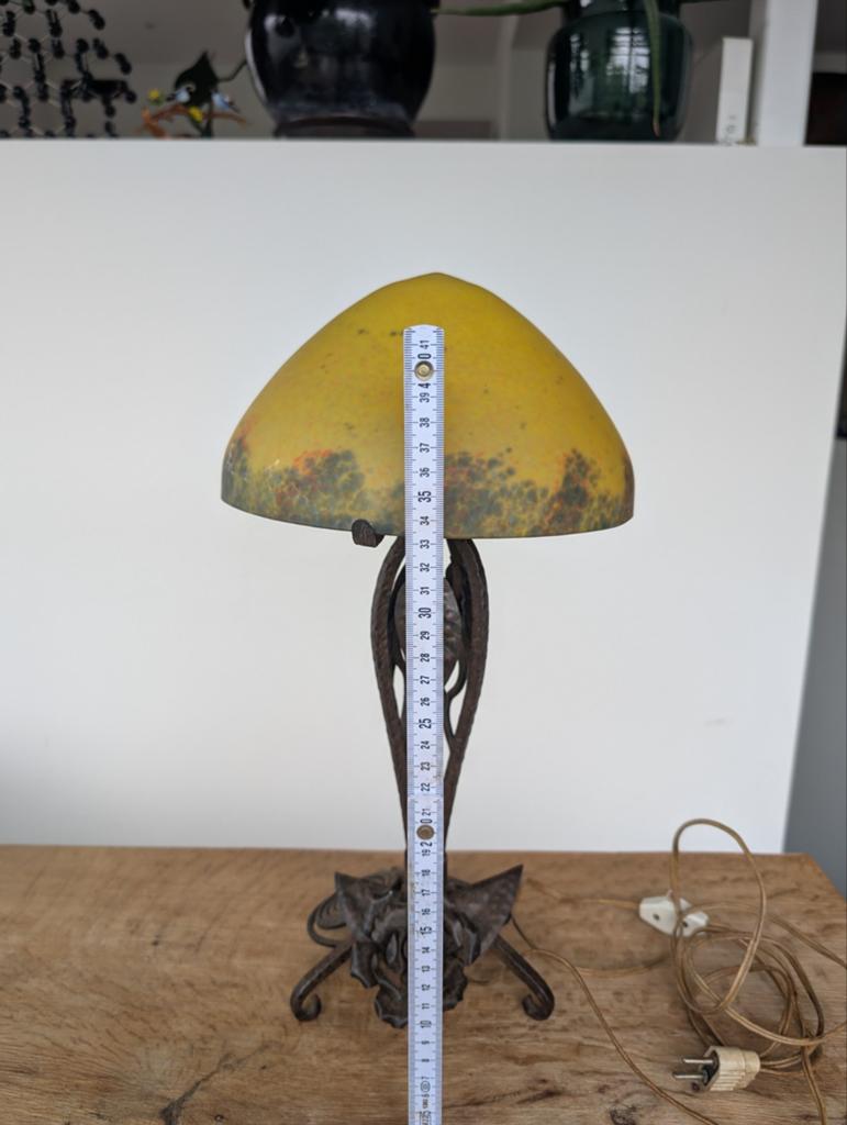 Franse art deco tafellamp, Ophalen