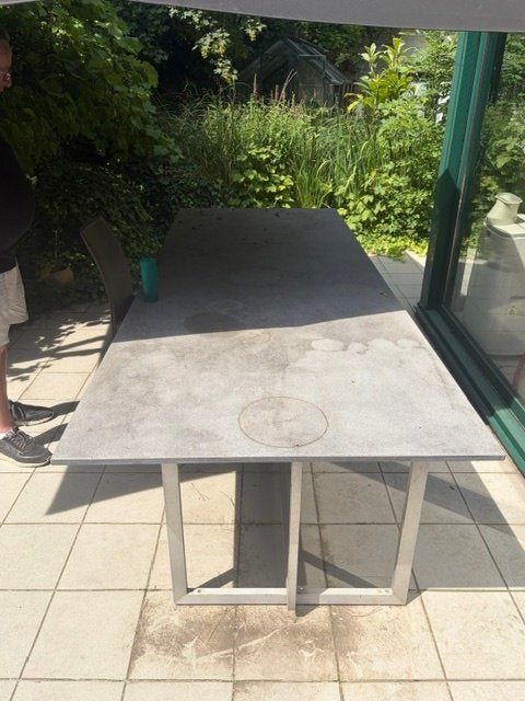 tuintafel, Tuin en Terras, Ophalen, Gebruikt, Rechthoekig, Aluminium
