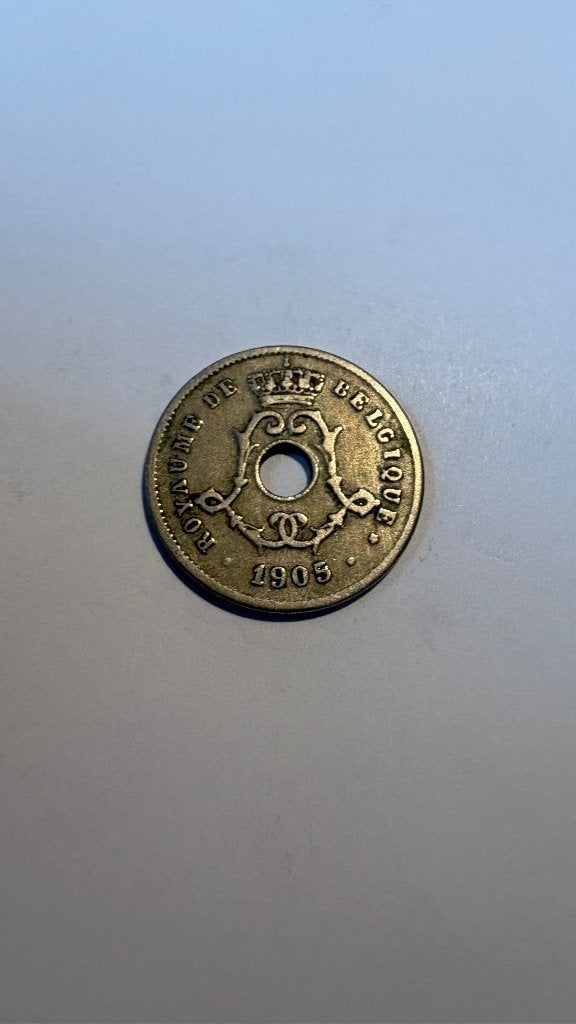 LEOPOLD II*: 5 cent 1905F, Postzegels en Munten, Ophalen of Verzenden