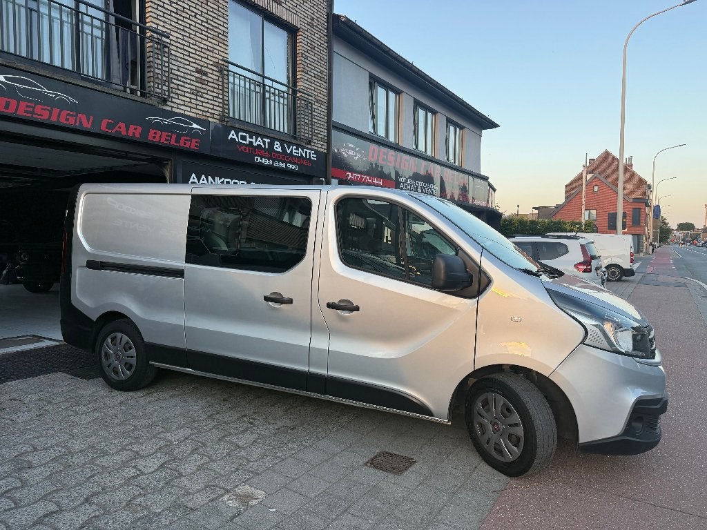 Fiat Talento dubbele cabine 6-zits L2 Navi-camera, Auto's, 4 deurs, Euro 6, Bedrijf, Grijs