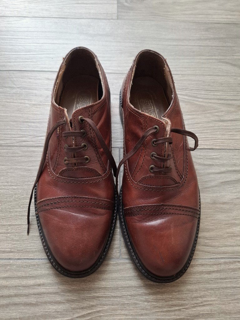 Knappe bruine Lederen Schoenen van Starc - maat 45, Kleding | Heren, Bruin, Starc, Ophalen of Verzenden, Zo goed als nieuw