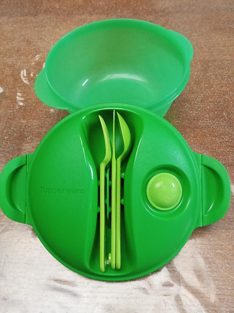 Lunch box Tupperware + couverts, Huis en Inrichting, Keuken | Tupperware, Zo goed als nieuw, Overige typen, Ophalen