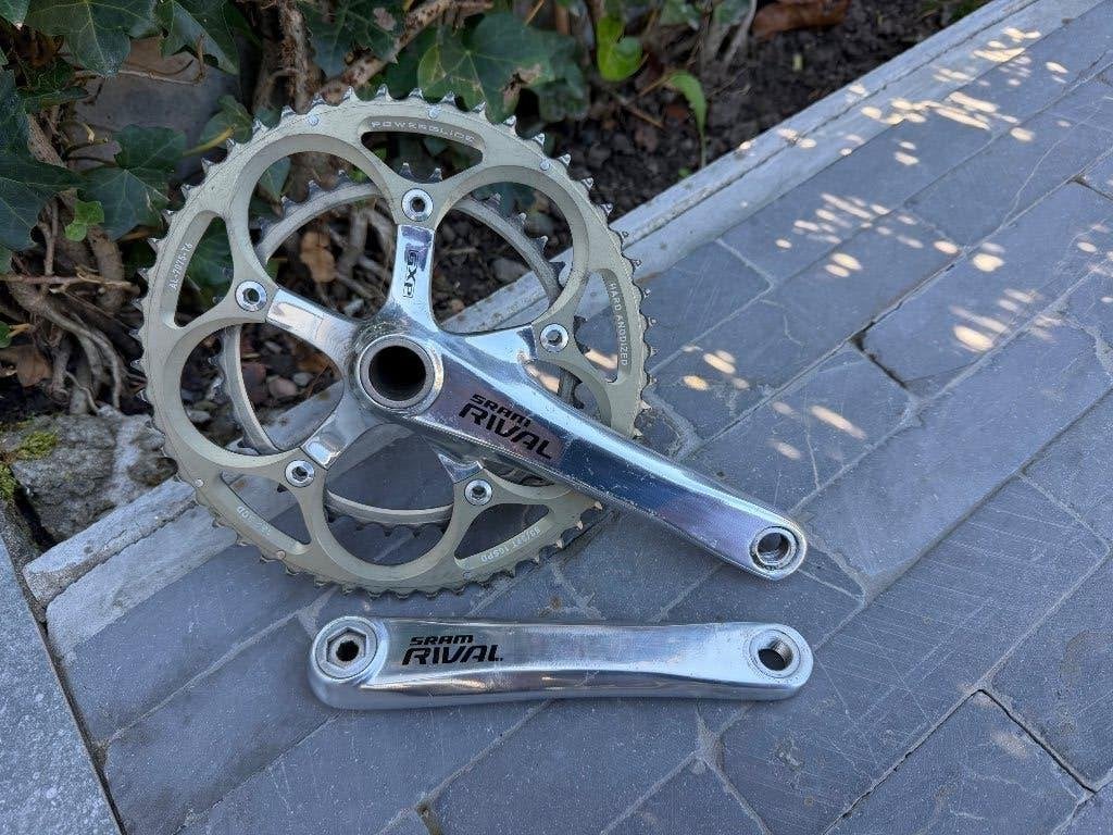 Sram Rival crankset 175mm 53/39, Fietsen en Brommers, Crankstel of Pedalen, Gebruikt, Ophalen of Verzenden, Aluminium