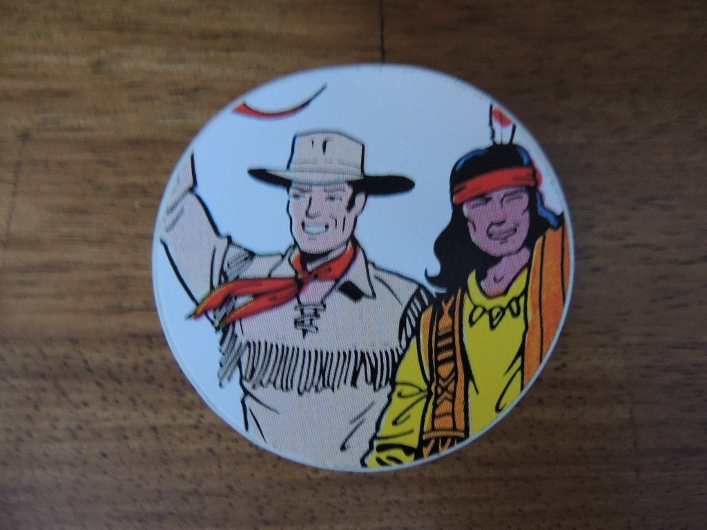 Strip Willy Vandersteen sticker, Verzenden, Zo goed als nieuw, Strip of Tekenfilm