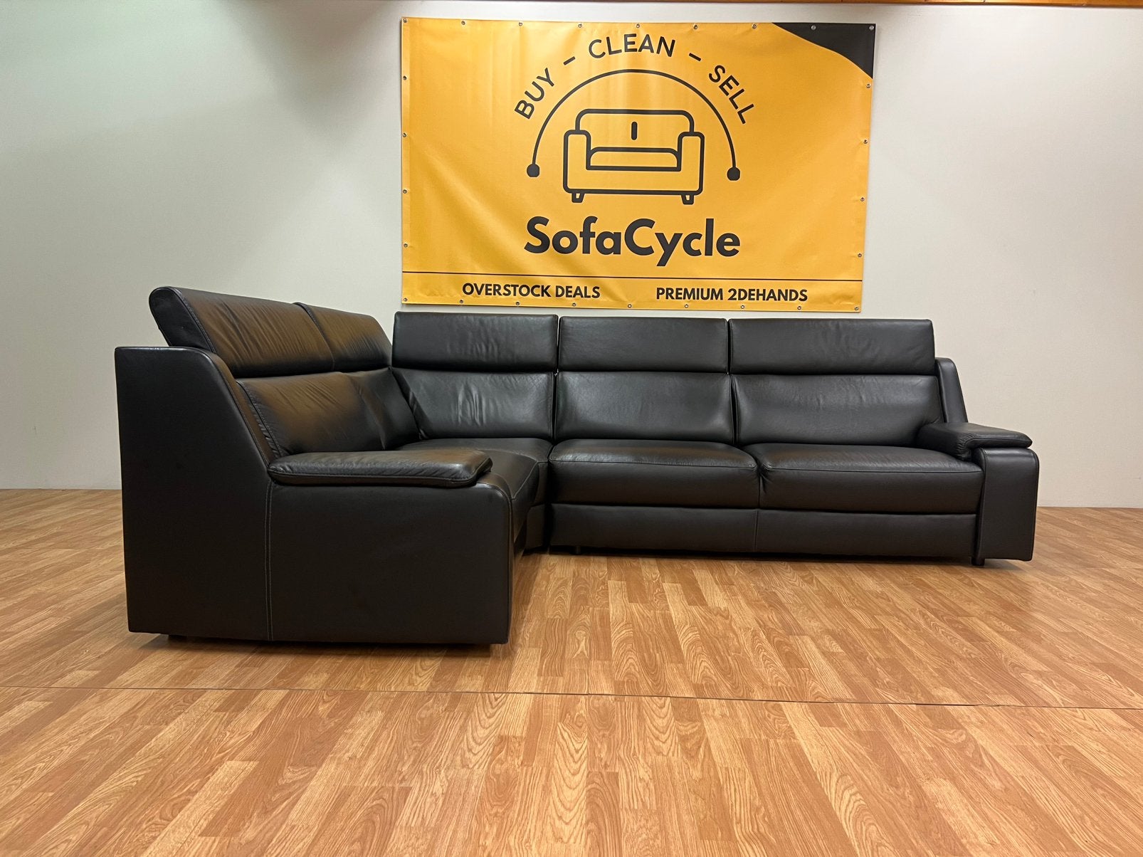Canape Vrai Cuir de Belform - SofaCycle - Livraison, Enlèvement ou Envoi, SofaCycle, Info@sofacycle.be