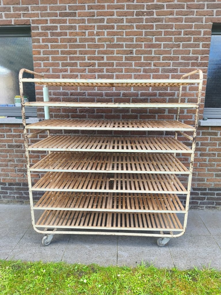 Broodrek retro horizontale houten latjes, Enlèvement