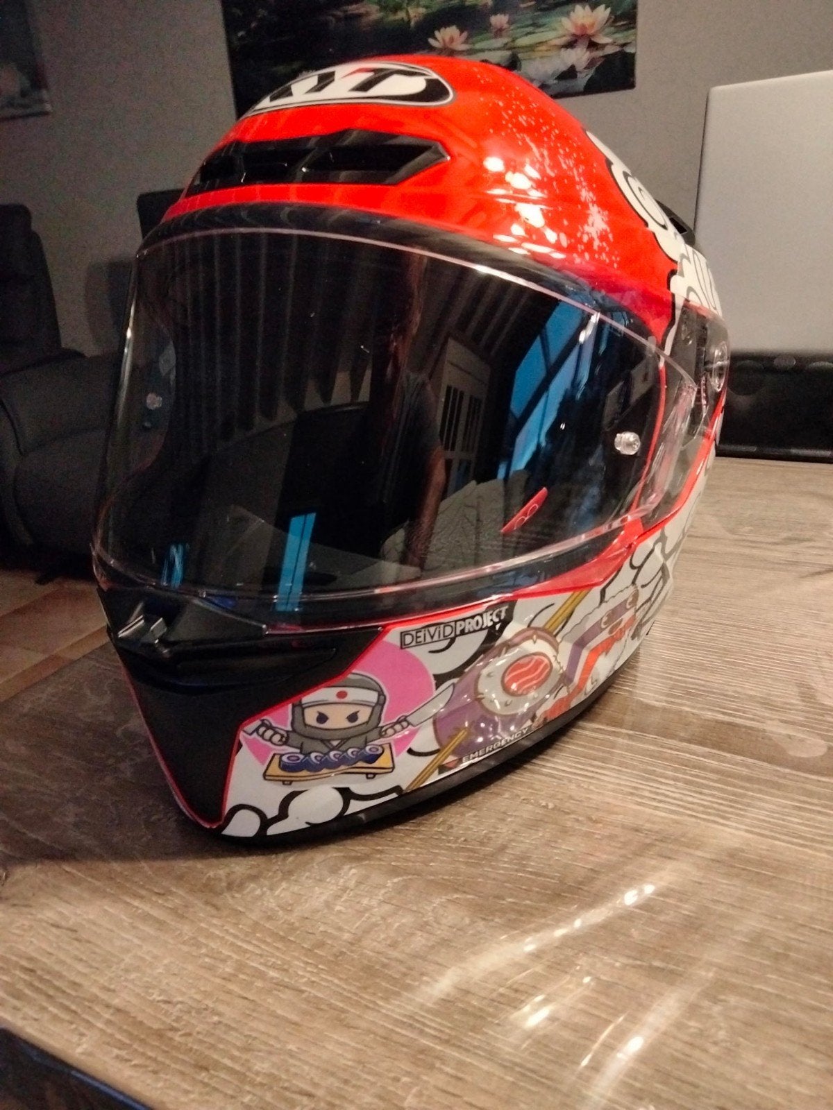 Kyt tt revo "sushi time", Motoren, Kleding | Motorhelmen, Ophalen, M