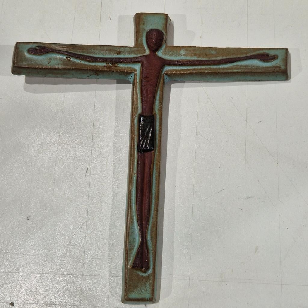 Kruis , Perignem amphora Elisabeth Vandeweghe of Oswald, Antiek en Kunst, Antiek | Keramiek en Aardewerk, Ophalen of Verzenden