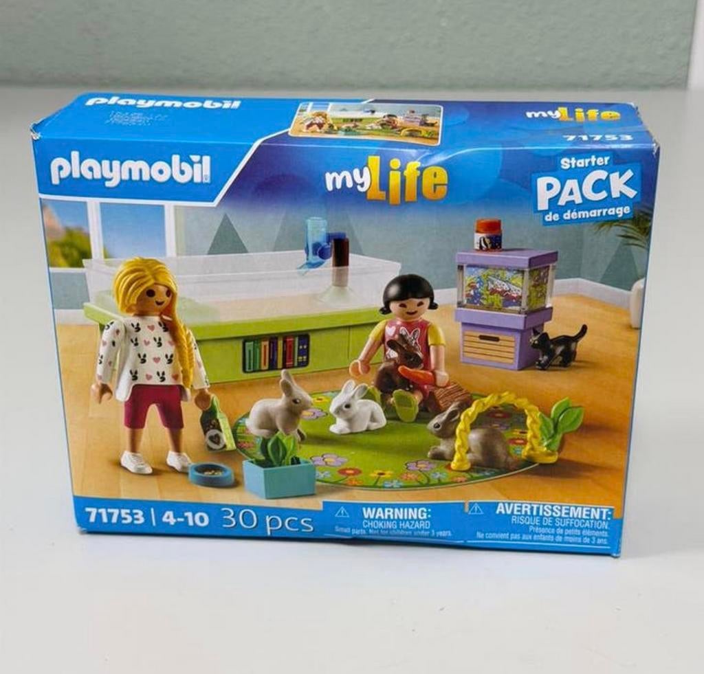 PLAYMOBIL myLife Starter Packs Konijnenfamilie 71753 - NIEUW, Kinderen en Baby's, Speelgoed | Playmobil, Ophalen of Verzenden