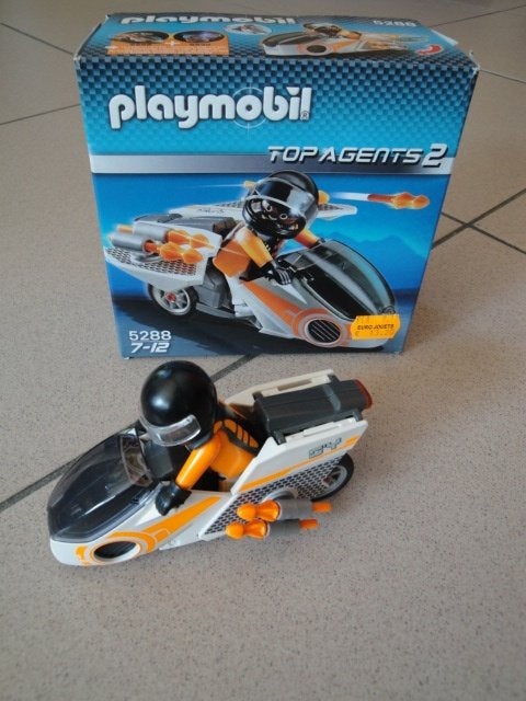 Playmobil 5288 Top Agent Moto, Ophalen of Verzenden, Zo goed als nieuw