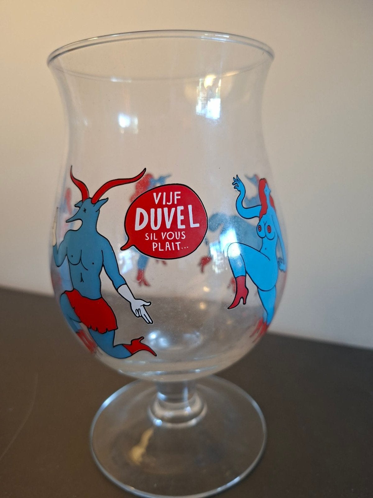 Duvel glas (1), Collections, Marques de bière, Enlèvement ou Envoi, Duvel