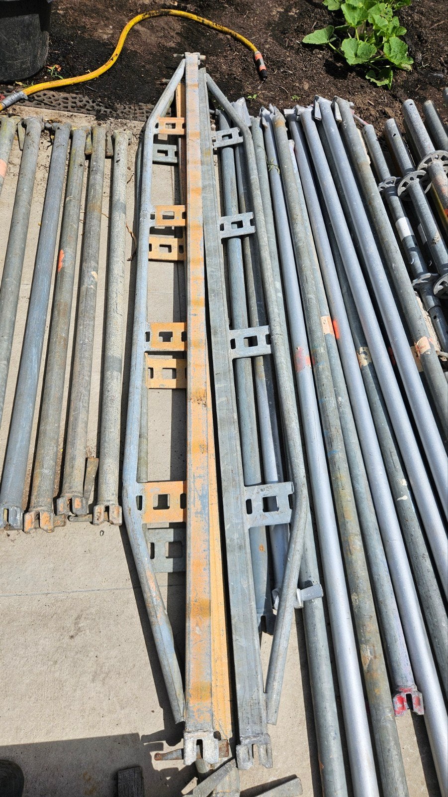 Layher steiger onderdelen, Ophalen, Gebruikt, Gevelsteiger, 5 meter of hoger
