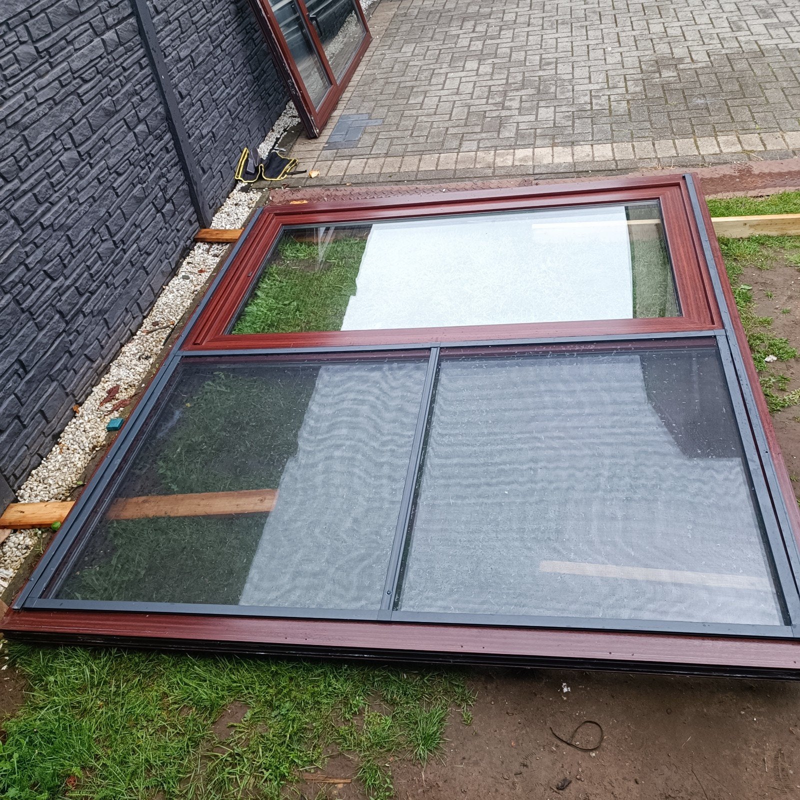 PVC schuifdeur met vliegenraam, Doe-het-zelf en Bouw, Ophalen