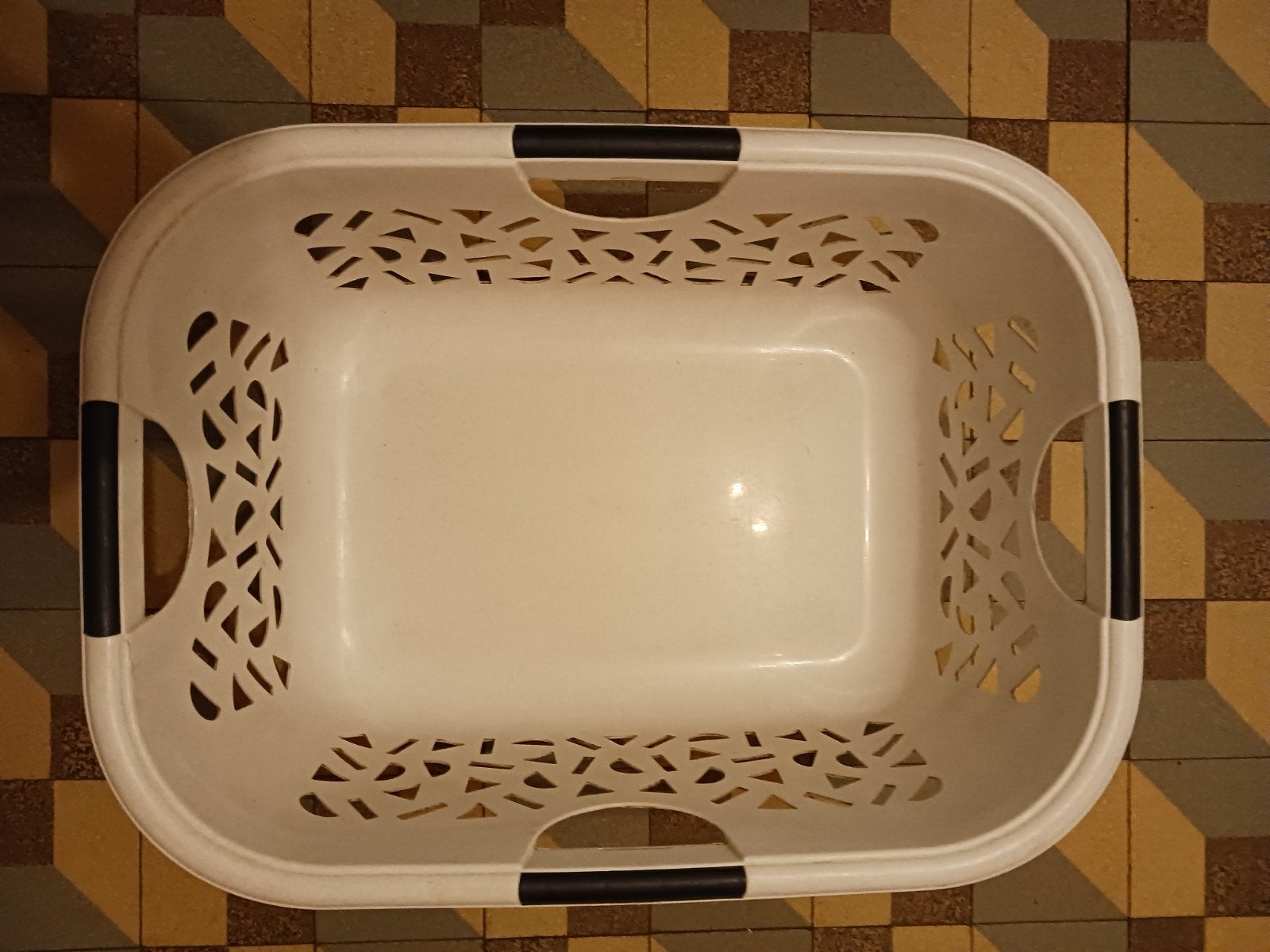 Panier à linge gris 50 litres, Maison & Meubles, Synthétique, Enlèvement, Rectangulaire, Panier