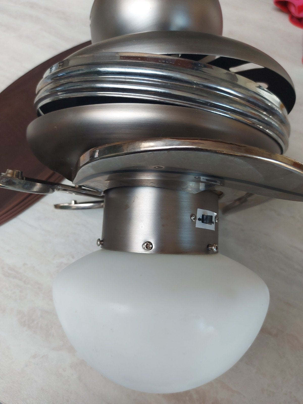 Plafonnier ventilateur, Enlèvement, Verre, Plafonnier
