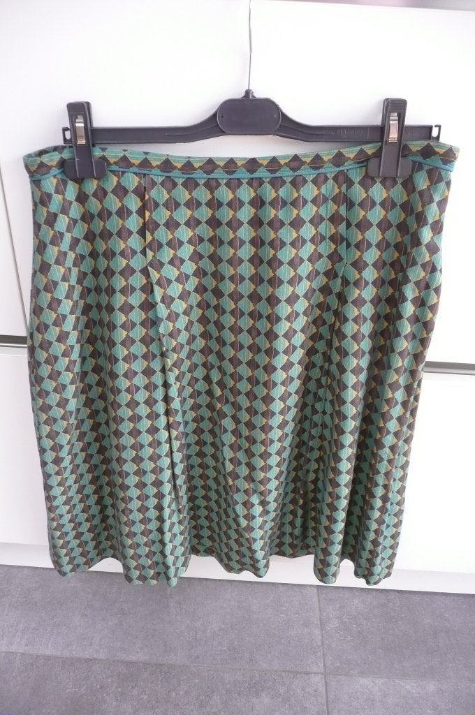Groene rok grafisce print Van Hassels (K672), Kleding | Dames, Meerkleurig, Maat 42/44 (L), Ophalen of Verzenden, Zo goed als nieuw